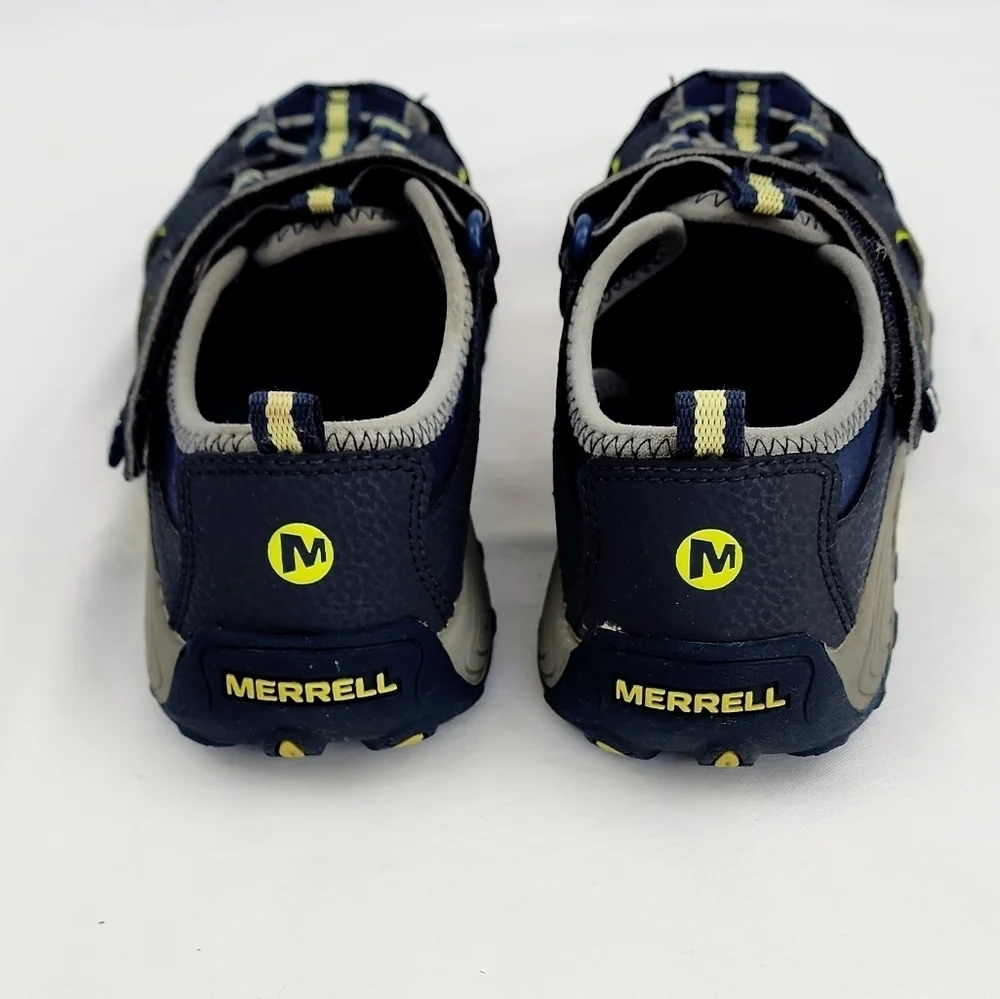Merrell Hydro H20 Hiker Leather Blue and Lime Sandals